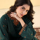 DARK GREEN EMB 2PC Sea Green Embroidered Kurta Set