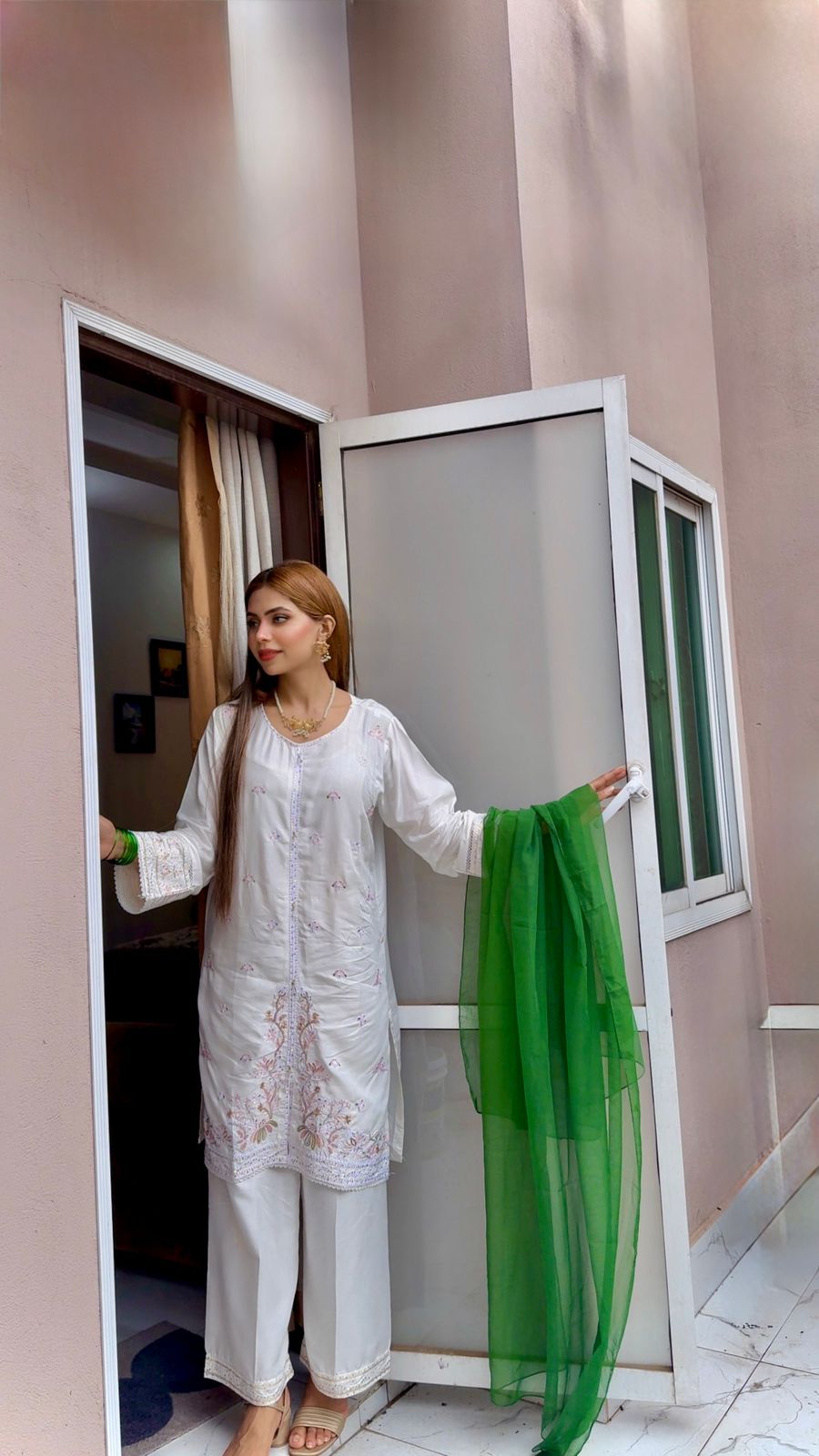JANIFER Embroidered 3PC Dress – Sophisticated Women Style