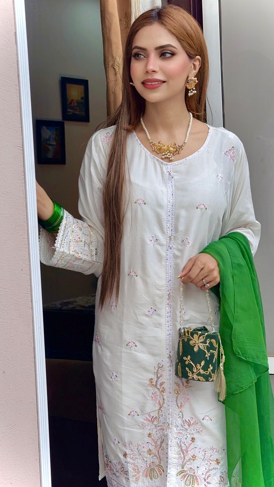 JANIFER Embroidered 3PC Dress – Sophisticated Women Style