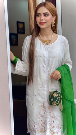 JANIFER Embroidered 3PC Dress – Sophisticated Women Style
