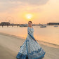 Azure Luxury Embroidered Maxi – Premium Eid & Summer Collection