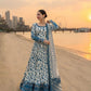 Azure Luxury Embroidered Maxi – Premium Eid & Summer Collection