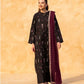 black embroided 3pc